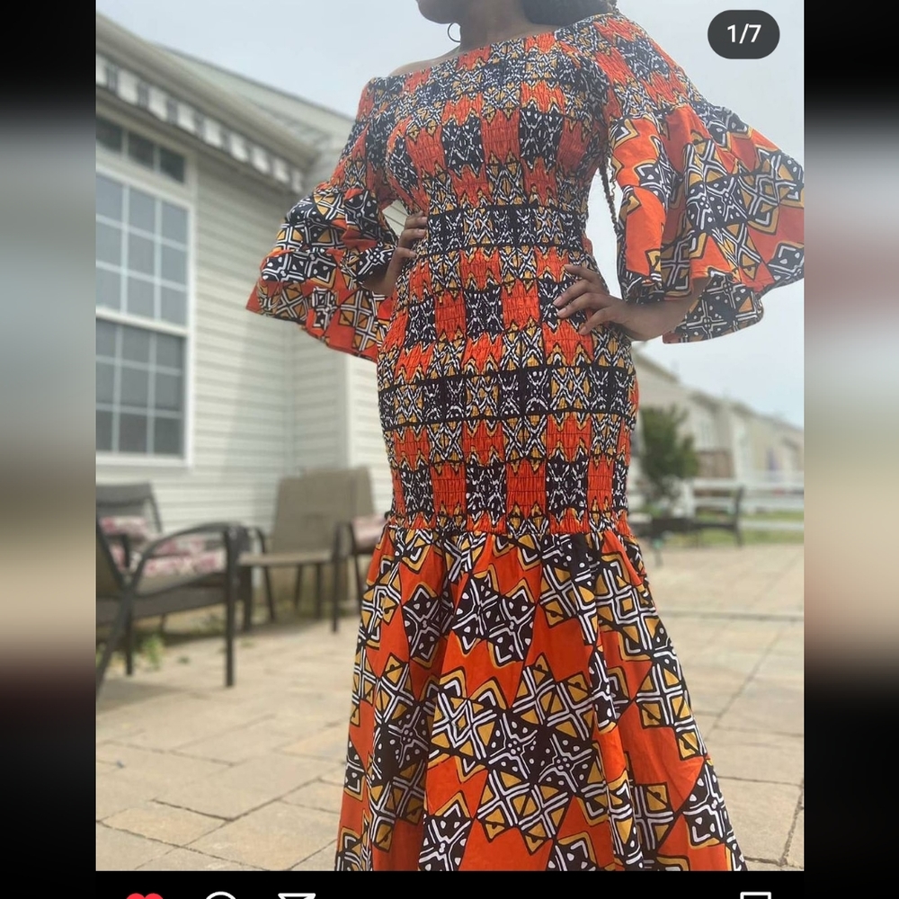 Long ankara dress
